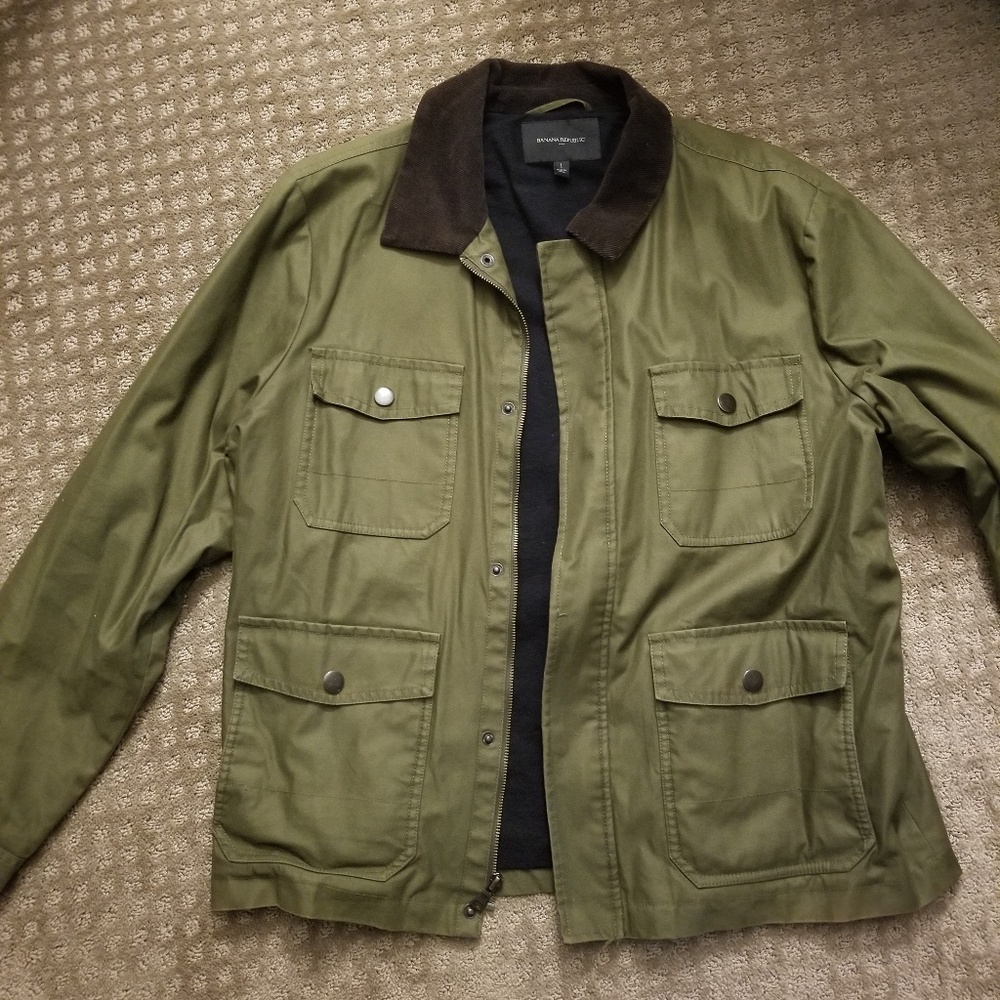 Mens banana republic canvas jacket